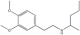 [2-(3,4-dimethoxyphenyl)ethyl](pentan-2-yl)amine Struktur