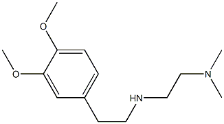 [2-(3,4-dimethoxyphenyl)ethyl][2-(dimethylamino)ethyl]amine Struktur