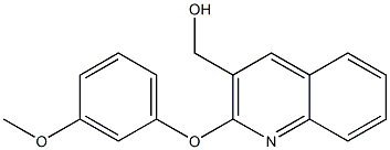 [2-(3-methoxyphenoxy)quinolin-3-yl]methanol Struktur