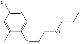 [2-(4-chloro-2-methylphenoxy)ethyl](propyl)amine Struktur