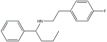 [2-(4-fluorophenyl)ethyl](1-phenylbutyl)amine Struktur