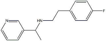 [2-(4-fluorophenyl)ethyl][1-(pyridin-3-yl)ethyl]amine Struktur