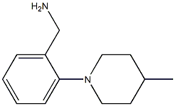 [2-(4-methylpiperidin-1-yl)phenyl]methanamine Struktur