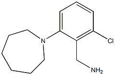 [2-(azepan-1-yl)-6-chlorophenyl]methanamine Struktur