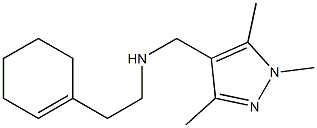 [2-(cyclohex-1-en-1-yl)ethyl][(1,3,5-trimethyl-1H-pyrazol-4-yl)methyl]amine Struktur