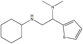 [2-(cyclohexylamino)-1-(thiophen-2-yl)ethyl]dimethylamine Struktur