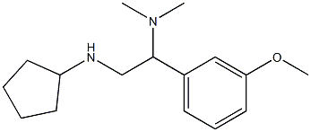 [2-(cyclopentylamino)-1-(3-methoxyphenyl)ethyl]dimethylamine Struktur