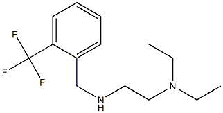 [2-(diethylamino)ethyl]({[2-(trifluoromethyl)phenyl]methyl})amine Struktur