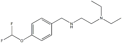 [2-(diethylamino)ethyl]({[4-(difluoromethoxy)phenyl]methyl})amine Struktur