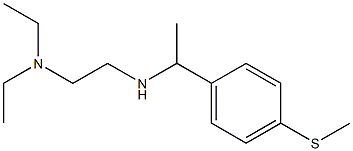 [2-(diethylamino)ethyl]({1-[4-(methylsulfanyl)phenyl]ethyl})amine Struktur