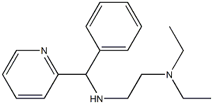 [2-(diethylamino)ethyl][phenyl(pyridin-2-yl)methyl]amine Struktur