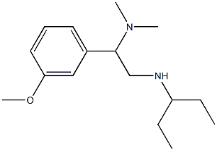 [2-(dimethylamino)-2-(3-methoxyphenyl)ethyl](pentan-3-yl)amine Struktur