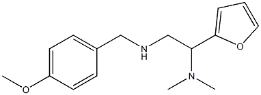 [2-(dimethylamino)-2-(furan-2-yl)ethyl][(4-methoxyphenyl)methyl]amine Struktur