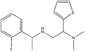 [2-(dimethylamino)-2-(thiophen-2-yl)ethyl][1-(2-fluorophenyl)ethyl]amine Struktur