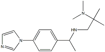 [2-(dimethylamino)-2-methylpropyl]({1-[4-(1H-imidazol-1-yl)phenyl]ethyl})amine Struktur