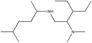 [2-(dimethylamino)-3-ethylpentyl](5-methylhexan-2-yl)amine Struktur