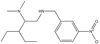 [2-(dimethylamino)-3-ethylpentyl][(3-nitrophenyl)methyl]amine Struktur