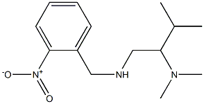 [2-(dimethylamino)-3-methylbutyl][(2-nitrophenyl)methyl]amine Struktur