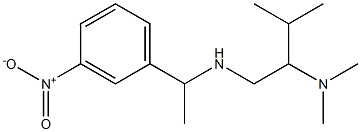 [2-(dimethylamino)-3-methylbutyl][1-(3-nitrophenyl)ethyl]amine Struktur