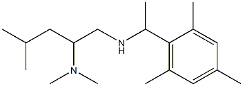 [2-(dimethylamino)-4-methylpentyl][1-(2,4,6-trimethylphenyl)ethyl]amine Struktur