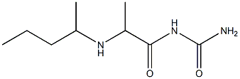 [2-(pentan-2-ylamino)propanoyl]urea Struktur