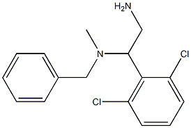 [2-amino-1-(2,6-dichlorophenyl)ethyl](benzyl)methylamine Struktur