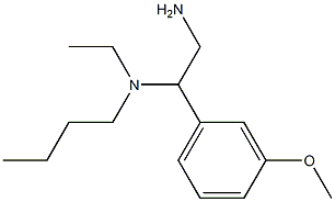 [2-amino-1-(3-methoxyphenyl)ethyl](butyl)ethylamine Struktur