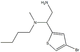 [2-amino-1-(4-bromothiophen-2-yl)ethyl](butyl)methylamine Struktur