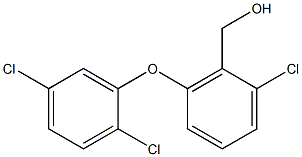 [2-chloro-6-(2,5-dichlorophenoxy)phenyl]methanol Struktur