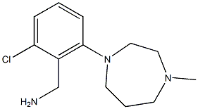 [2-chloro-6-(4-methyl-1,4-diazepan-1-yl)phenyl]methanamine Struktur