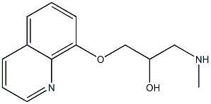 [2-hydroxy-3-(quinolin-8-yloxy)propyl](methyl)amine Struktur