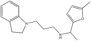 [3-(2,3-dihydro-1H-indol-1-yl)propyl][1-(5-methylfuran-2-yl)ethyl]amine Struktur