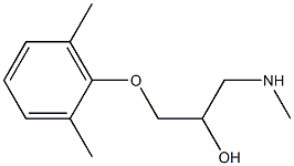 [3-(2,6-dimethylphenoxy)-2-hydroxypropyl](methyl)amine Struktur