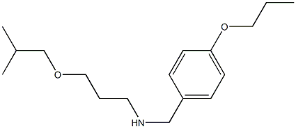 [3-(2-methylpropoxy)propyl][(4-propoxyphenyl)methyl]amine Struktur