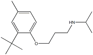 [3-(2-tert-butyl-4-methylphenoxy)propyl](propan-2-yl)amine Struktur