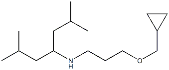 [3-(cyclopropylmethoxy)propyl](2,6-dimethylheptan-4-yl)amine Struktur