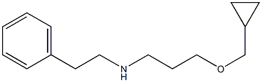 [3-(cyclopropylmethoxy)propyl](2-phenylethyl)amine Struktur