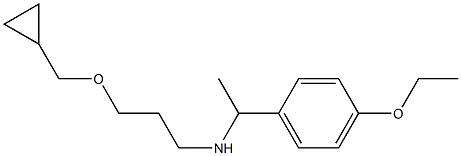 [3-(cyclopropylmethoxy)propyl][1-(4-ethoxyphenyl)ethyl]amine Struktur