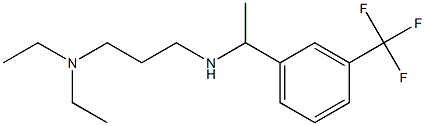 [3-(diethylamino)propyl]({1-[3-(trifluoromethyl)phenyl]ethyl})amine Struktur