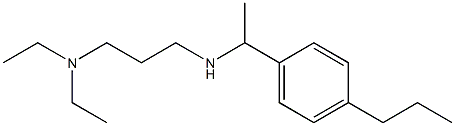 [3-(diethylamino)propyl][1-(4-propylphenyl)ethyl]amine Struktur