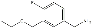 [3-(ethoxymethyl)-4-fluorophenyl]methanamine Struktur