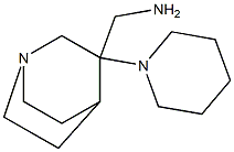 [3-(piperidin-1-yl)-1-azabicyclo[2.2.2]octan-3-yl]methanamine Struktur