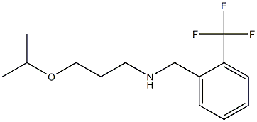 [3-(propan-2-yloxy)propyl]({[2-(trifluoromethyl)phenyl]methyl})amine Struktur