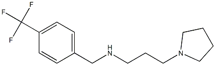 [3-(pyrrolidin-1-yl)propyl]({[4-(trifluoromethyl)phenyl]methyl})amine Struktur