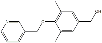 [3,5-dimethyl-4-(pyridin-3-ylmethoxy)phenyl]methanol Struktur