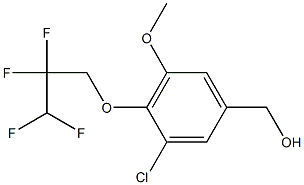 [3-chloro-5-methoxy-4-(2,2,3,3-tetrafluoropropoxy)phenyl]methanol Struktur