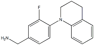 [3-fluoro-4-(1,2,3,4-tetrahydroquinolin-1-yl)phenyl]methanamine Struktur