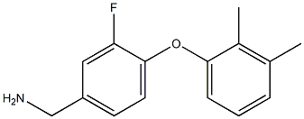 [4-(2,3-dimethylphenoxy)-3-fluorophenyl]methanamine Struktur