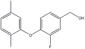 [4-(2,5-dimethylphenoxy)-3-fluorophenyl]methanol Struktur