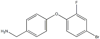 [4-(4-bromo-2-fluorophenoxy)phenyl]methanamine Struktur